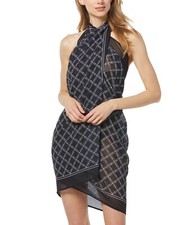 NWT Michael Kors Women Printed Convertible Wrap Swim Cover Up One Size 90 8B561