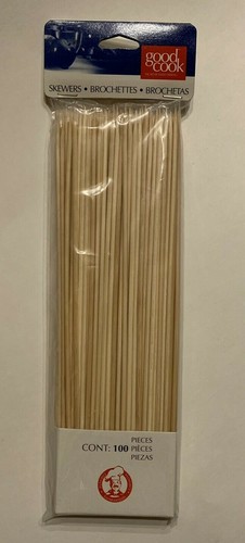 Grillspieße Brochetten aus Holz - 100 Stück 9,75" Crafts Schaschlik Kabobs BBQ - Bild 1 von 5