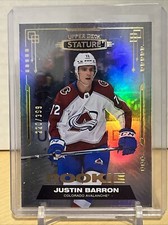 2021-22 Upper Deck Stature Hockey Justin Barron Rookie /399 Colorado Avalanche