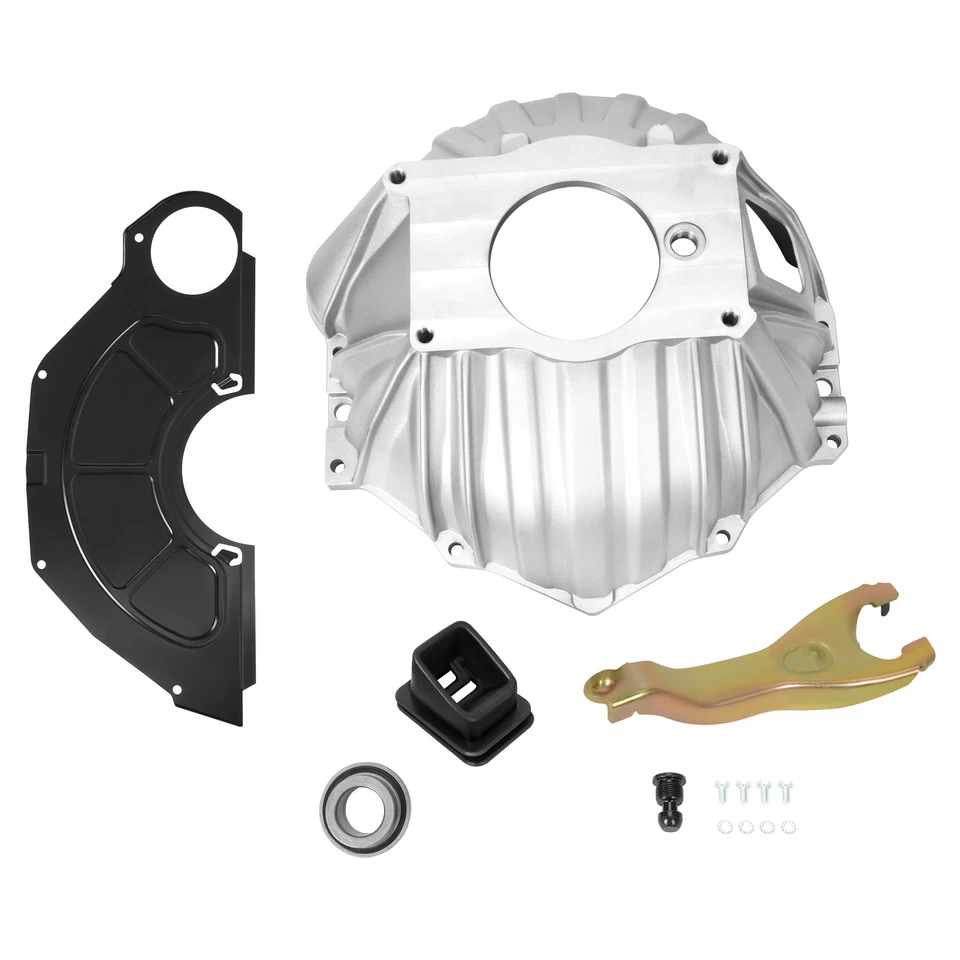 11" Clutch Fork & Bell Housing Kit & Throwout Bearing Cover For Chevy 1959-1988 - Image 3 of 4