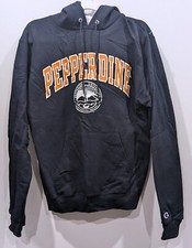 Mens Small Pepperdine University Champion Pullover Drawstring Hoodie