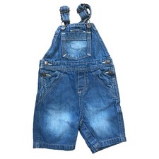 Genuine Kids by OshKosh 100 Cotton Denim Bib Overall Shorts Unisex Kids 24M
