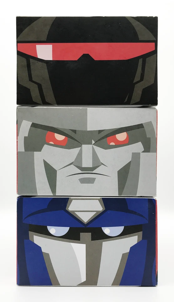 TRANSFORMERS Mighty Muggs OPTIMUS PRIME MEGATRON GRIMLOCK Factory Sealed No Pops - Image 3 of 4