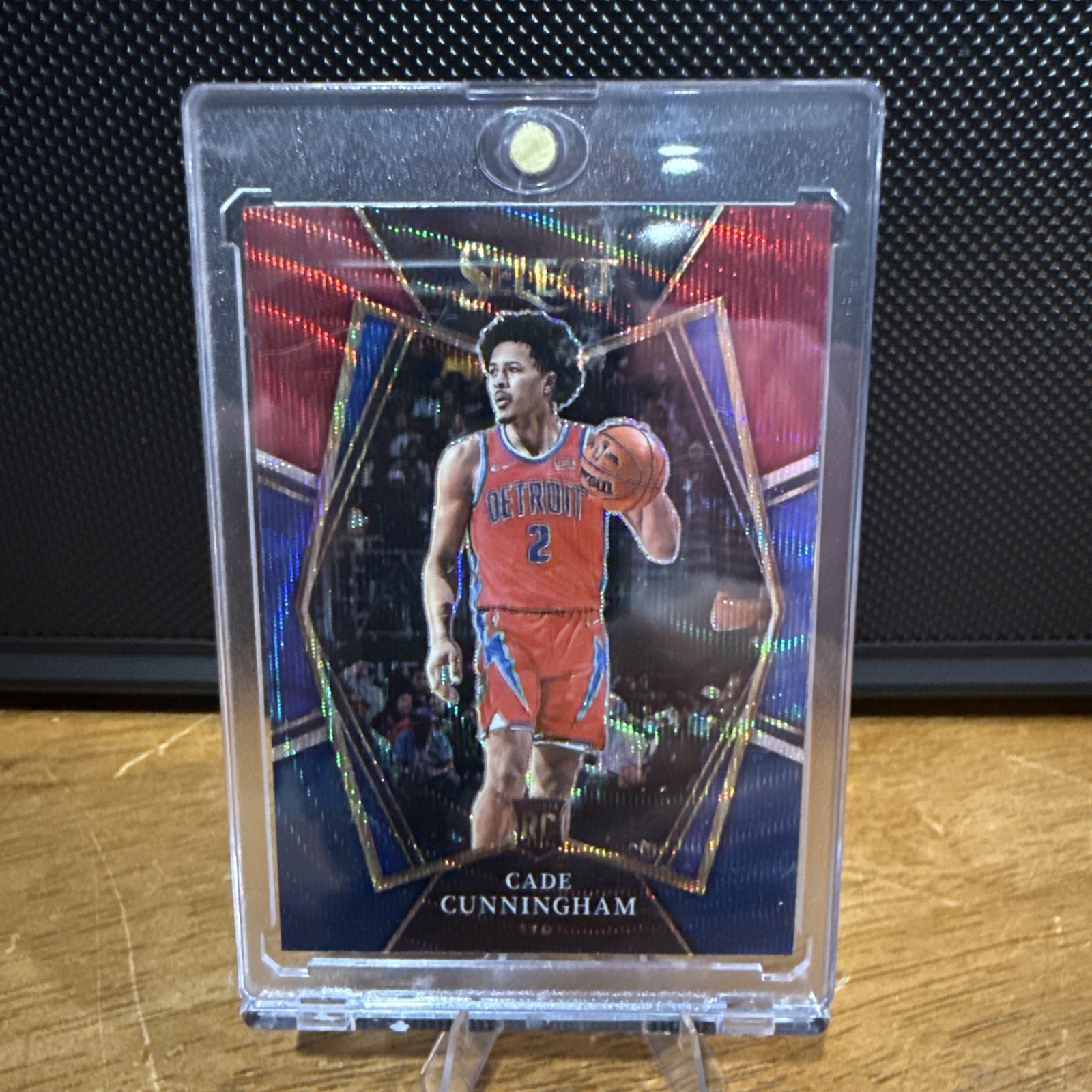 2021-22 Panini Select - Premier Level Cade Cunningham #116 Red Wave Prizm (RC)