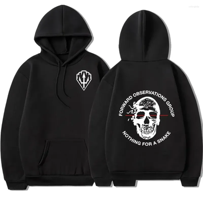 Black Skull Hoodie Forward Observations Group Graphic Pullover