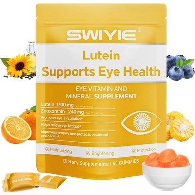 Lutein 40mg Gummies for Eyes - with Zeaxanthin, Vitamins A/C/E, Blueberry Flavor