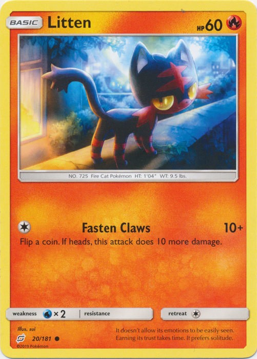 Litten - 20/181 - Common - Moderately Played
