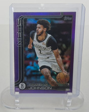 2025-26 Topps Flagship Cameron Johnson #13 Purple Rainbow Foil 009/250 Chrome