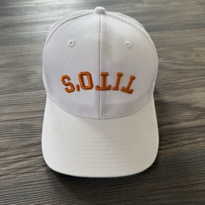 Reversed Tito s Vodka White Orange Trucker Hat Adjustable Snap Mesh Back