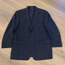 Canali Men  s Navy Blue Virgin Wool Single Breasted Blazer 2 Button 44S/52C