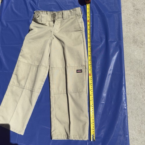 Dickie's Boys Pants Khaki Beige Adjustable Waist Straight Size 6 Reg - Picture 6 of 7
