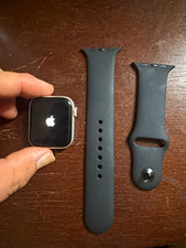 Apple Watch SE 2nd Gen 40mm Silver Aluminum Case Black Band GPS Free Shipping