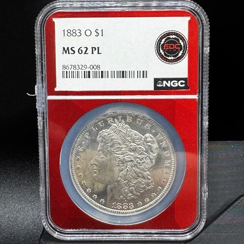 1883-O Morgan Dollar NGC MS62 PL Prooflike Silver $1