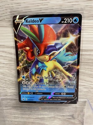 Pokemon Keldeo V 53/202 Sword And Shield Base Ultra Rare Full Art