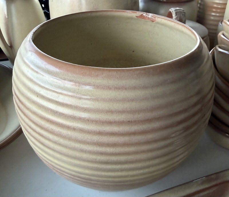 Frankoma Desert Gold 70A Planter With Chipped Inside Rim.  New, Old Retail Stock
