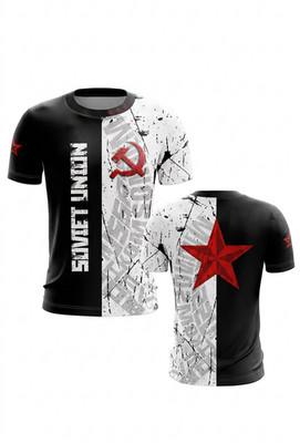 Sommer Kinder Jungen Mädchen Erwachsene Russland Sowjet 3D Druck T-Shirt Tops Trend NEU