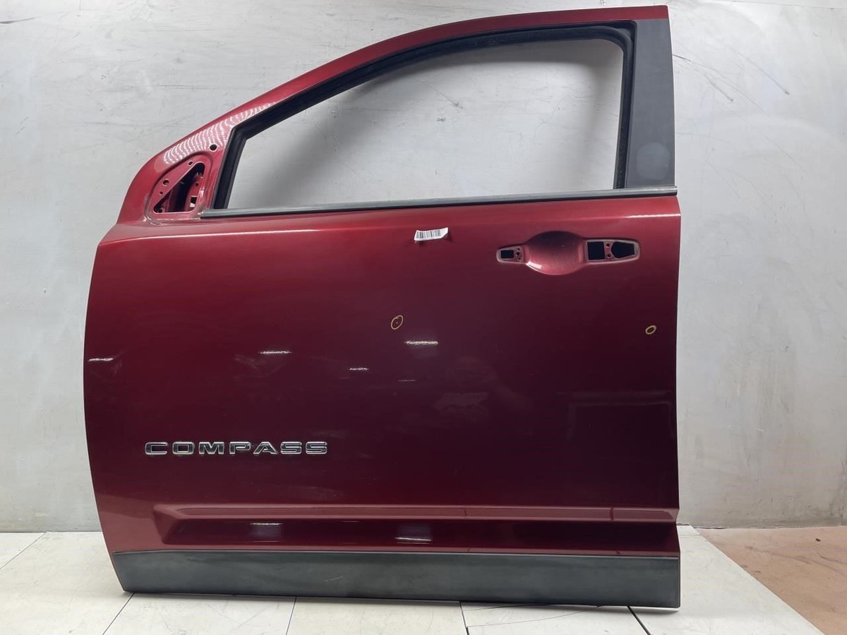 2011 JEEP COMPASS FRONT LEFT DRIVER SIDE DOOR SHELL PANEL OEM (RED