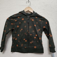 NWT Cat Jack Unisex Hoodie Long Sleeve Zip Sz 4-5 Fall Halloween Kidcore Pockets