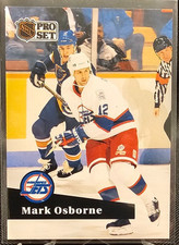 1991-92 Pro Set French Mark Osborne #270 Winnipeg Jets