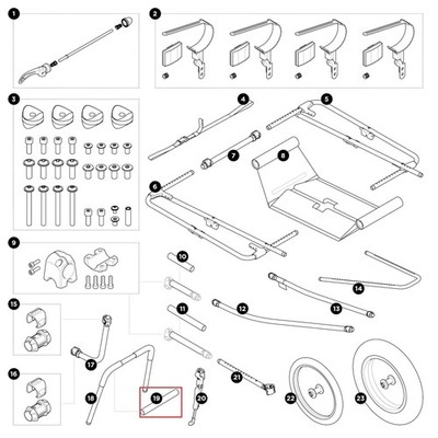 Thule Reacha Drawbar Foam Schaumbezug für City Beach Sport