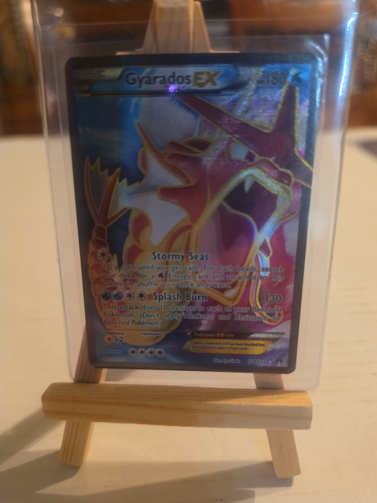 Pokemon TCG Gyarados EX Breakpoint 114/122 Full Art Holo Ultra Rare 180 HP EN