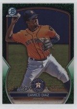 2023 Bowman Draft Chrome Green Grass Refractor 49/99 Camilo Diaz #BDC-129 12dh