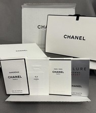 Chanel Gift Set Box Bag w/Card Paris Paris No5 Allure Gardenia EDP Parfum EDT