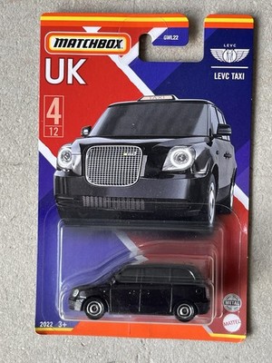 Matchbox UK Series LEVC TX Taxi London Cab Black 2022 Long Card j