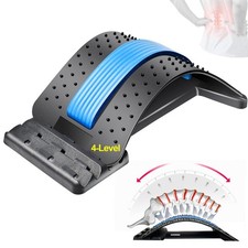 Back Stretcher for Lower  Upper Back Pain Relief - 4-Level Lumbar Support Ma...