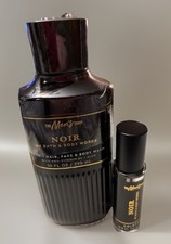 2 Pc Bath  Body Works Men's NOIR 3-IN-1 Body Wash  Cologne .5 Combo