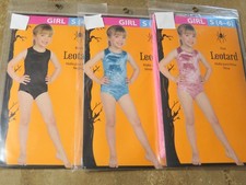 Halloween costume leotard girls Sm 4-6 ,pink,teal,black,dance,play,gymnastics