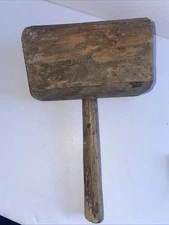 Primitive Wooden Mallet Handmade 1800’s 6.5x4x3 In Good Condition
