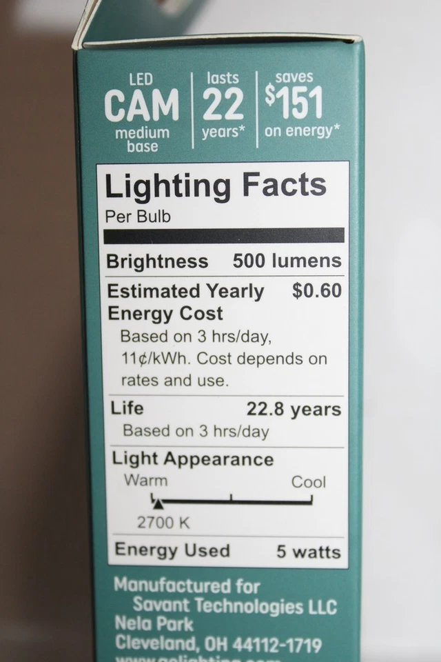 GE 60w Replacement 5w LED CAC Dusk To Dawn Outdoor Candelabra Base - 2-Pack - Image 4 of 4