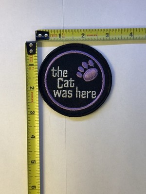 Vintage 1970's   The Cat Was Here  Arctic Cat Snowmobile Patch Embroidered NEW