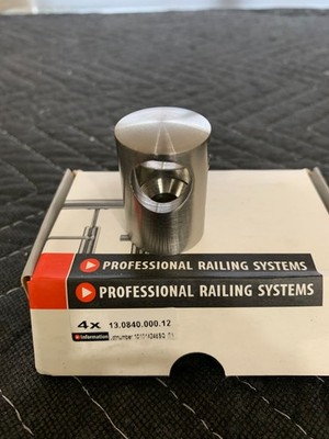 Q-Railing 13.0840.000.12, S.S. 304 Crossbar Holder. Flat Post to 5/8'' Rnd. Cross