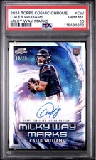 Caleb Williams - 2024 Cosmic Chrome RC ON CARD AUTO /75 - PSA 10 - LOW POP 4!