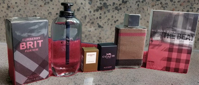 MENS NEW 6 COLOGNE LOT*BURBERRY LONDON+ BRIT+THE BEAT+OPEN ROAD+2MINIS*LIST $195