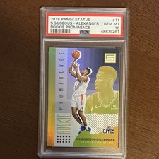 Panini 2018-19 Status Shai Gilgeous-Alexander Rookie Prominence #11 RC PSA 10
