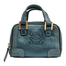 LOEWE Amazona Micro Mini Blue Leather Two Way Bag