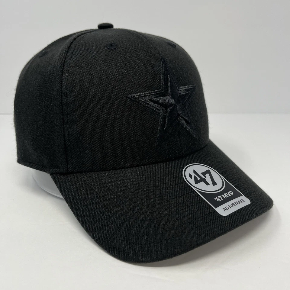 '47 Marca NFL Dallas Cowboys Hombres MVP Sombrero Gorra Correa Ajustable Negro NUEVO Foto 3 de 4