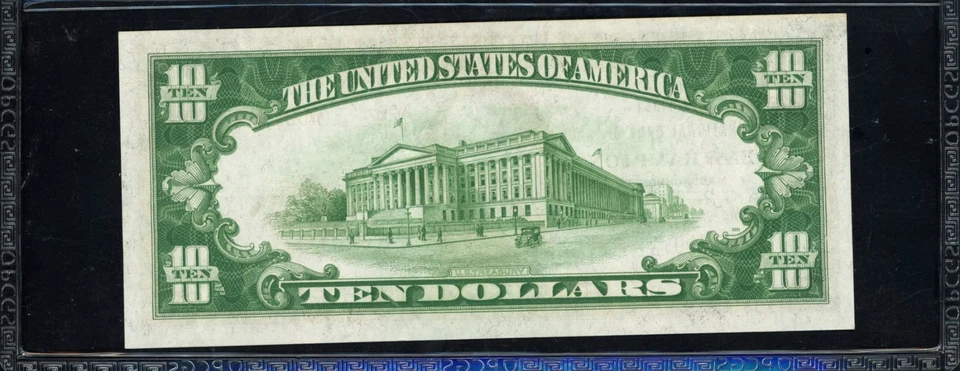 1929 Type 2 $10 Note Easthampton, Massachusetts PCGS Banknote Choice Unc 64 PPQ - Image 2 of 2