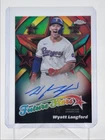 WYATT LANGFORD 2025 TOPPS CHROME FUTURE STARS RED REFRACTOR AUTO 1/5 Q1940