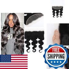 NERUMO 13x4 Transparent HD Lace Frontal 18 Inch Body Wave Human Hair 100 