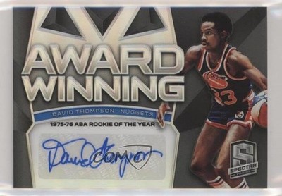 2018-19 Panini Spectra Award-Winning /75 David Thompson #AW-DTH Auto HOF 0t6p
