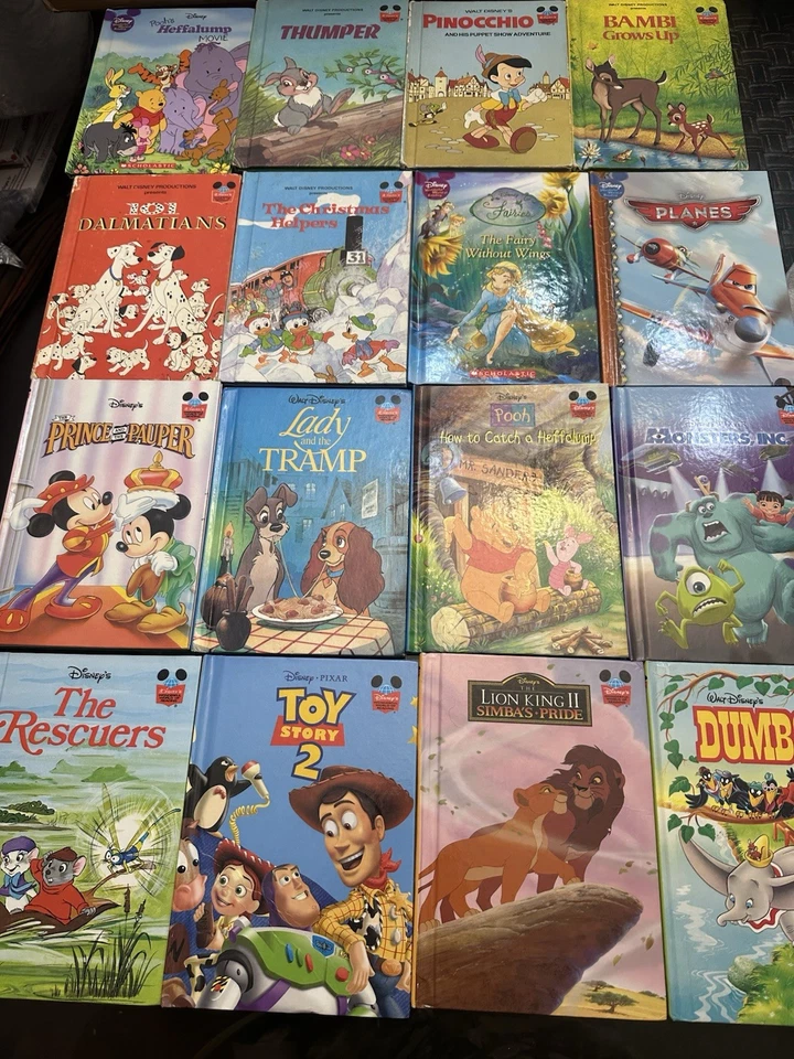 Walt Disney's Wonderful World of Reading Hardcover Lot of 16 Vintage Books - Image 2 of 4