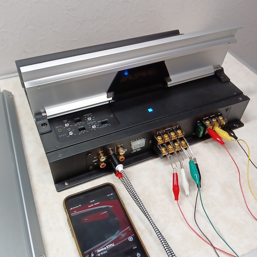 Alpine MRV-F340 4ch Car Amplifier 100W x4 Bridgeable Class AB JDM