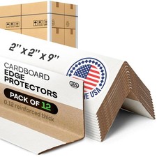 12 PCS 2x2x9 Inch Cardboard Edge Protector Corner Guard Shipping Moving Safe