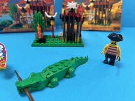 Lego Pirates 6246 Crocodile Cage with Box and Instruction Rare Vintage