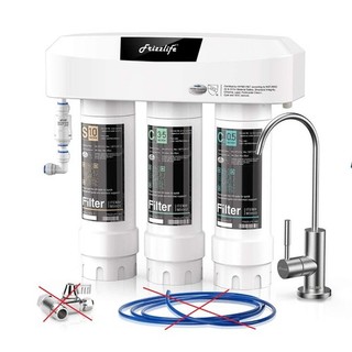 Frizzlife Under Sink Water Filter System w/ Brushed Nickel Faucet SP99