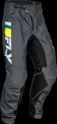 FLY RACING Kinetic Prix Hose Eisgrau/anthrazit/ Hi Vis Gr. 30US/46EU Motocross - Bild 1 von 4